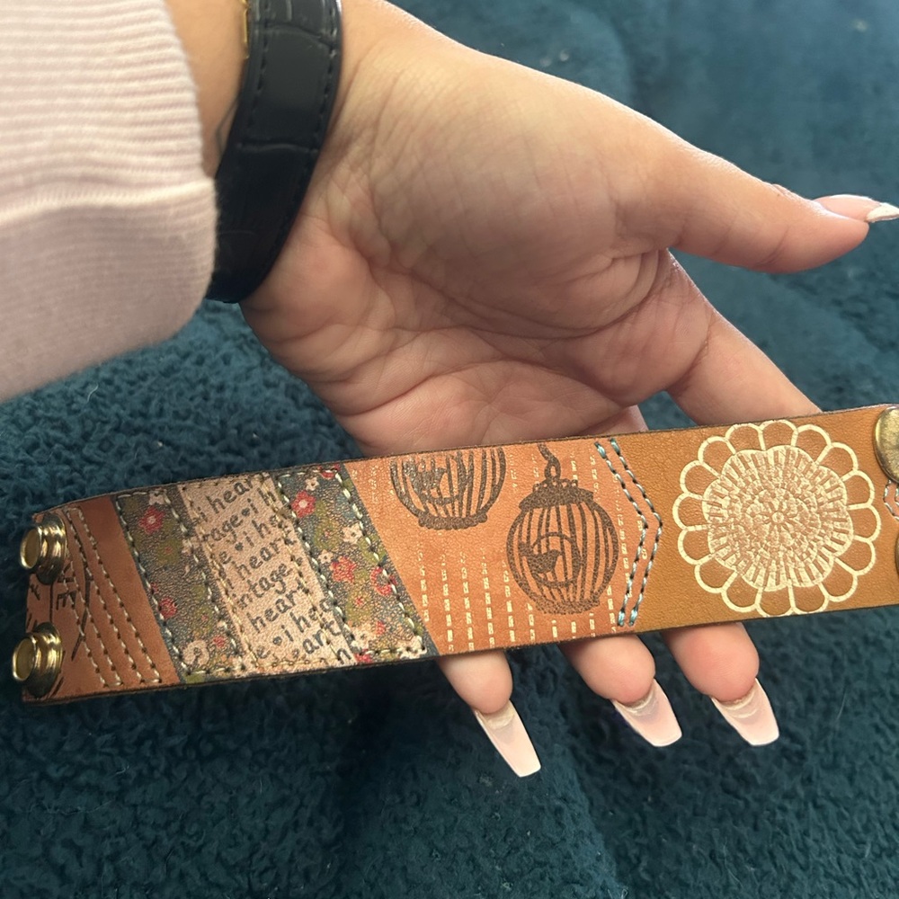 Y2K Leather Cuff
